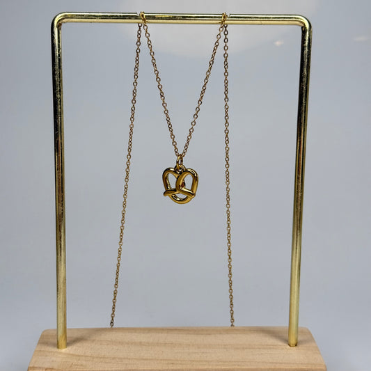 Pretzel Pendant – Gold Plated - DEAL OF THE DAY