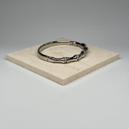 5A+ CZ Bamboo Style Bangle Bracelet - Gold Plated - DEAL OF THE DAY