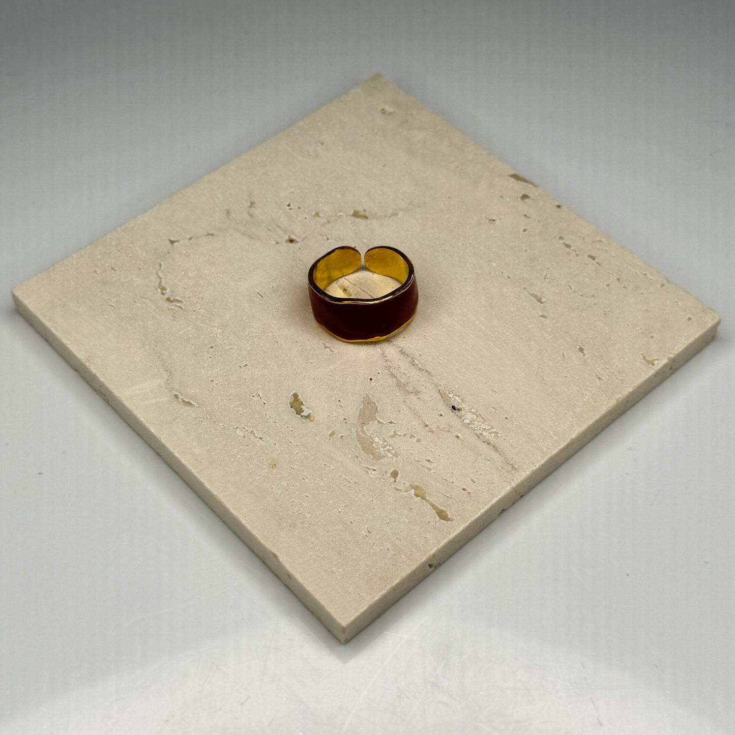 Ruby Enamel Band – Gold Plated - DEAL OF THE DAY