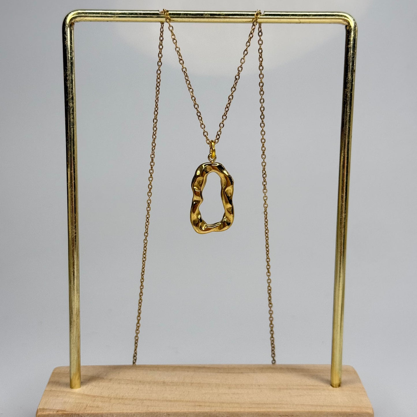 Ripple Frame Pendant – Gold Plated - DEAL OF THE DAY