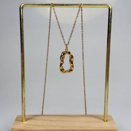 Ripple Frame Pendant – Gold Plated - DEAL OF THE DAY