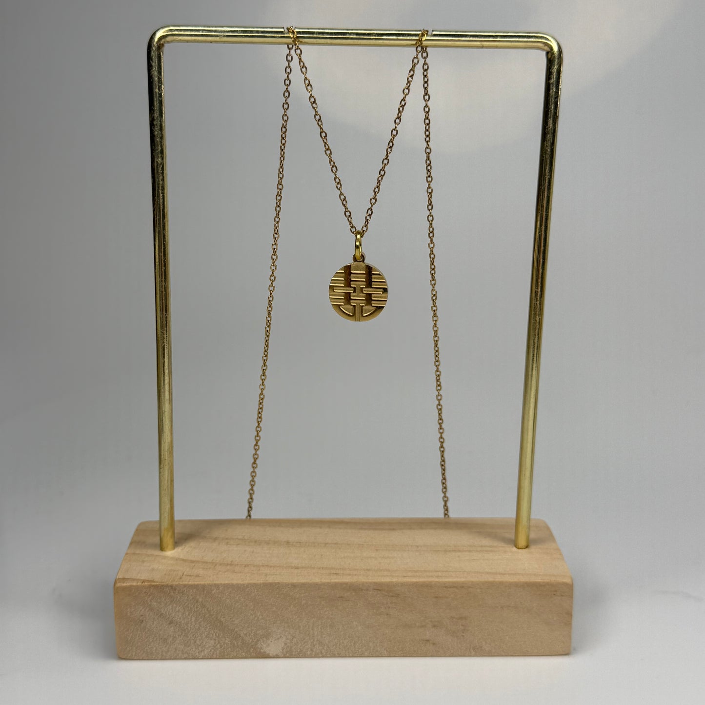 Geometric Unity Pendant – Gold Plated - DEAL OF THE DAY