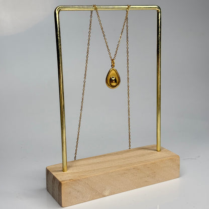 Golden Avocado Pendant – Gold Plated - DEAL OF THE DAY