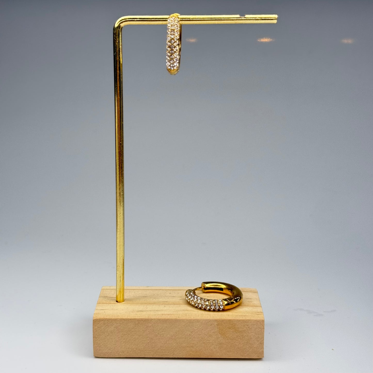 Sparkle Thin Hoop Earrings – Gold Plated - DEAL OF THE DAY