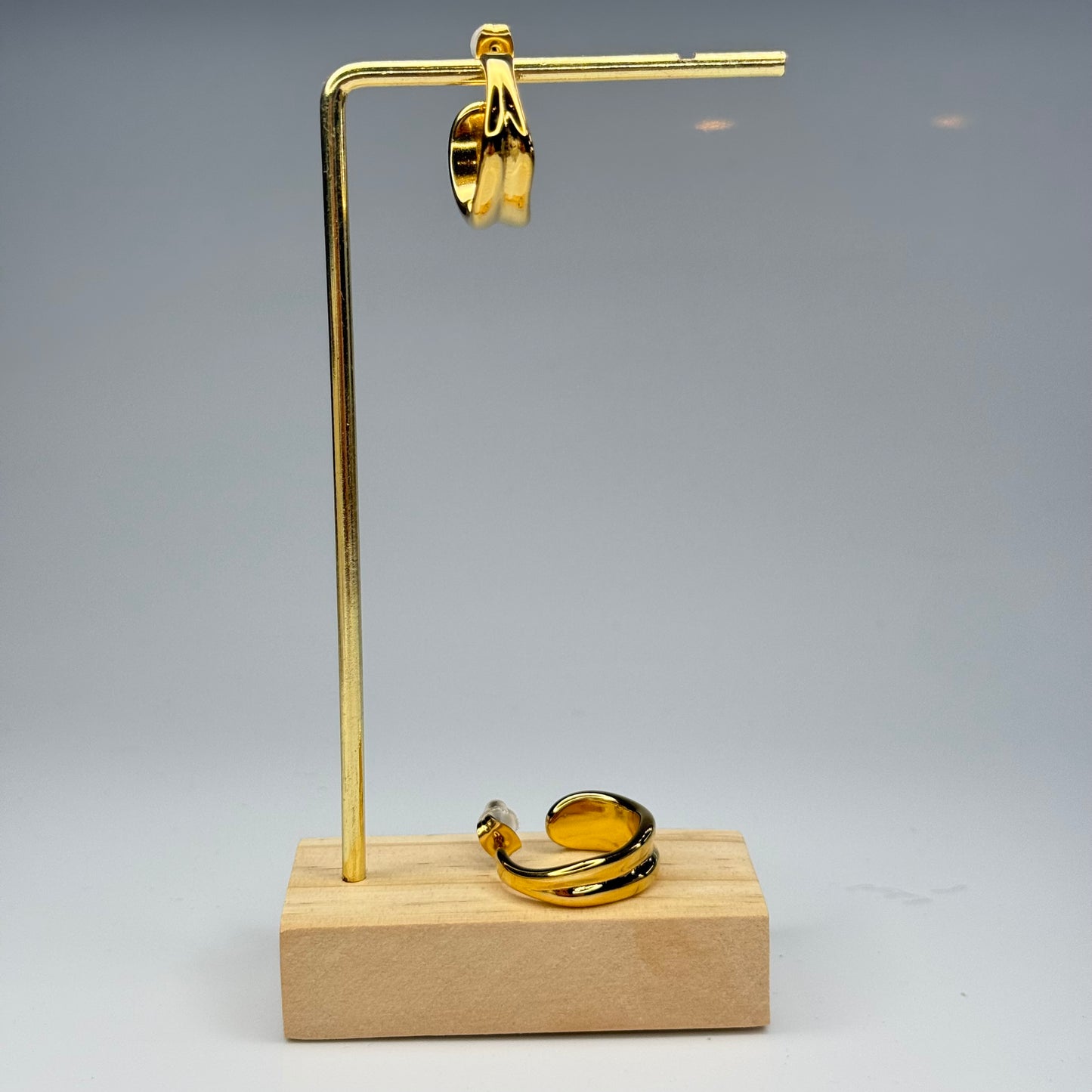 Dual Band Hoop Earrings – Gold Plated - DEAL OF THE DAY