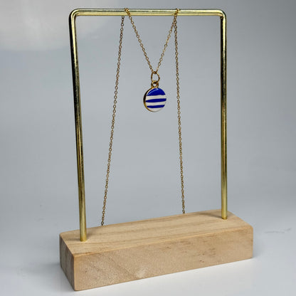 Gemstone Lollipop Pendant – Gold Plated - DEAL OF THE DAY