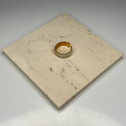 Pearl Edge Ring - Gold Plated - DEAL OF THE DAY