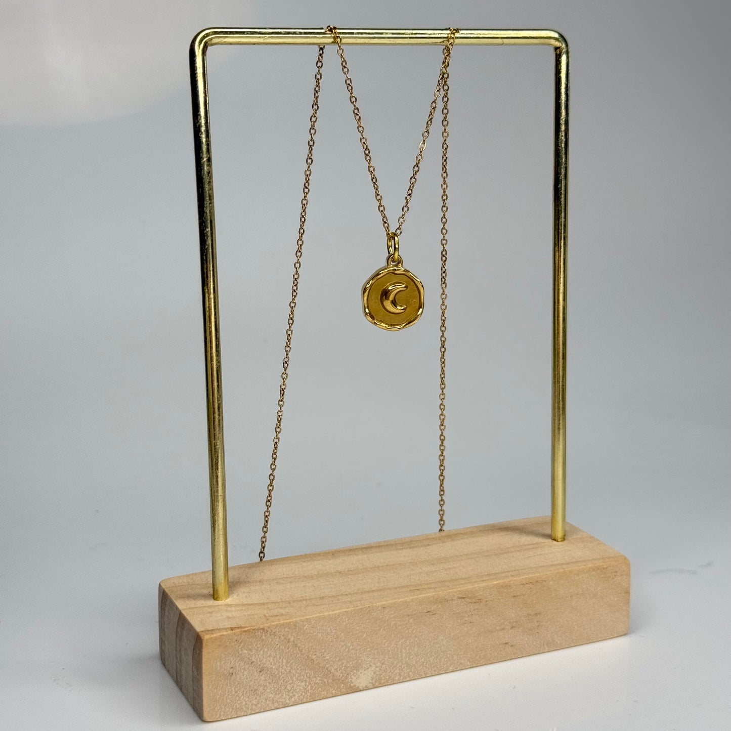 Lunar Stamp Pendant – Gold Plated - DEAL OF THE DAY