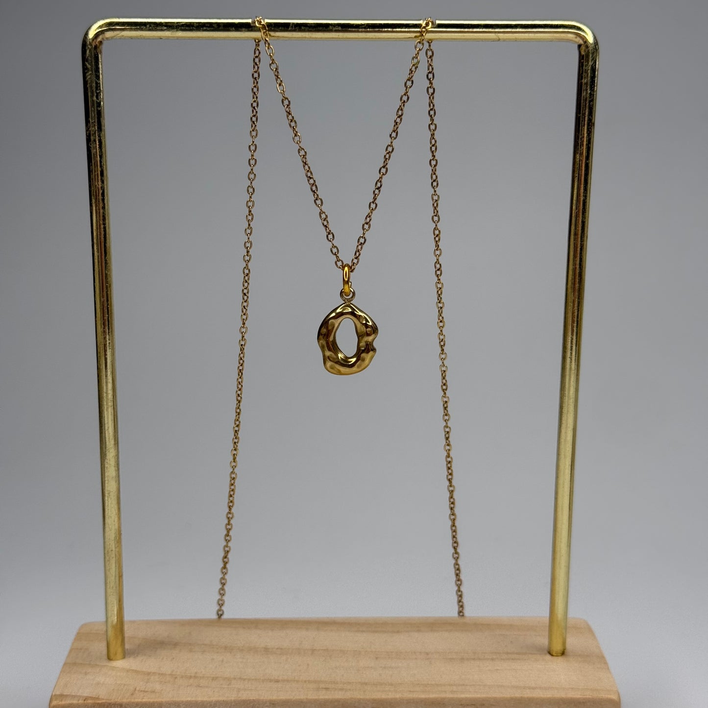 Wavy Circle Pendant – Gold Plated - DEAL OF THE DAY