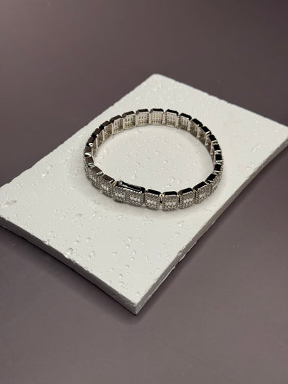 VVS1 Moissanite 9mm Baguette & Rounded Bracelet - DEAL OF THE DAY