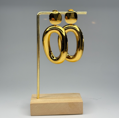 Chunky Loop Drops Earrings – Gold Plated - DEAL OF THE DAY