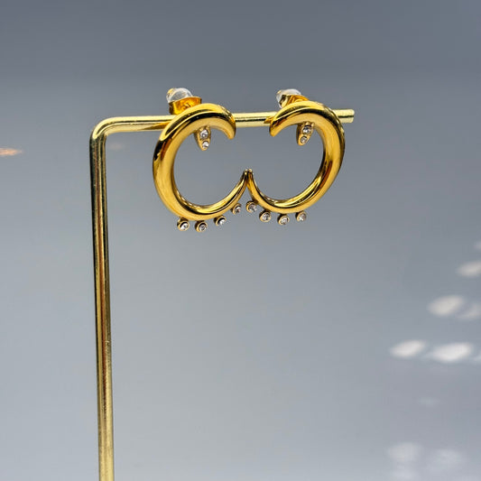 Moon Ripple Earrings – Gold Plated - DEAL OF THE DAY