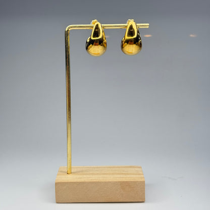 Molten Teardrop Studs Earrings – Gold Plated - DEAL OF THE DAY