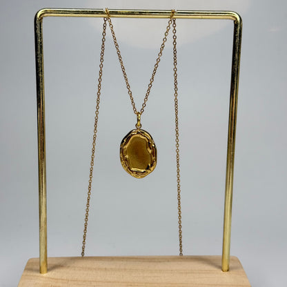 Liquid Oval Pendant – Gold Plated - DEAL OF THE DAY