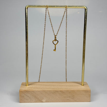 Heart Key Pendant – Gold Plated - DEAL OF THE DAY