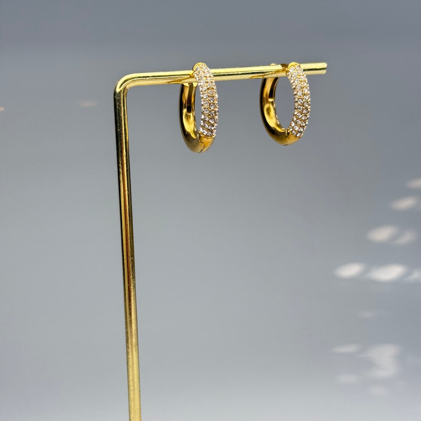 Sparkle Thin Hoop Earrings – Gold Plated - DEAL OF THE DAY