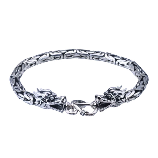 Double Loong Heads Twist Bracelet