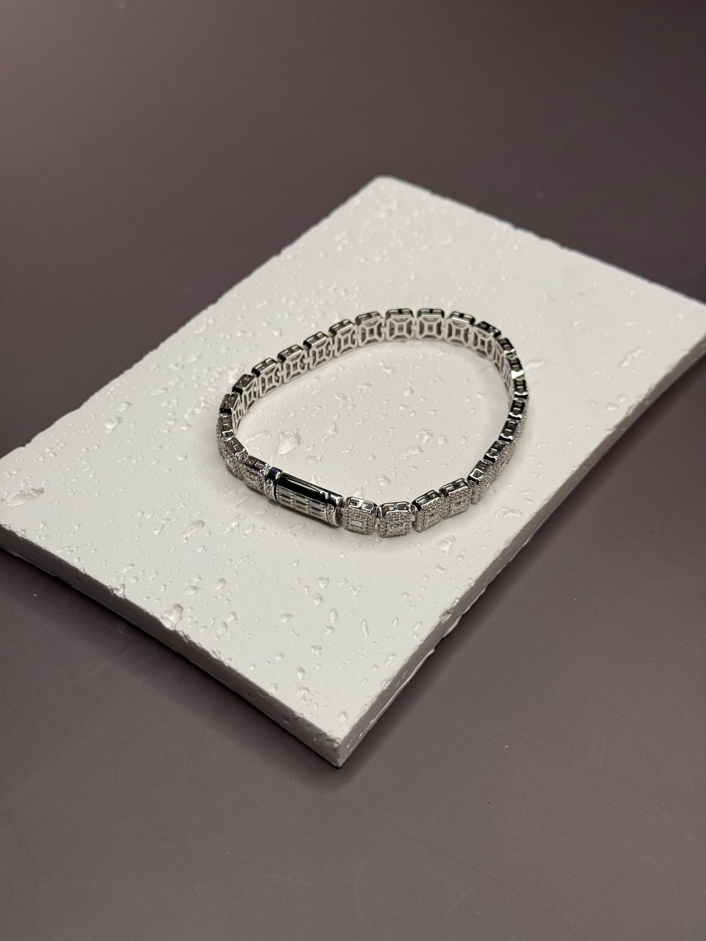 VVS1 Moissanite 7.5mm Baguette & Rounded Bracelet - DEAL OF THE DAY