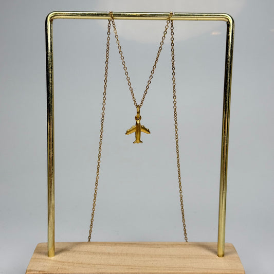 Golden Plane Pendant – Gold Plated - DEAL OF THE DAY