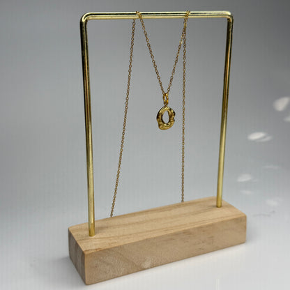 Wavy Circle Pendant – Gold Plated - DEAL OF THE DAY