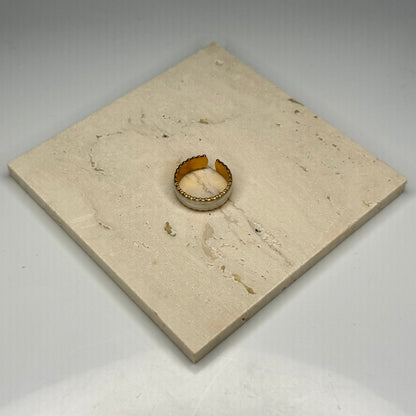 Pearl Edge Ring - Gold Plated - DEAL OF THE DAY