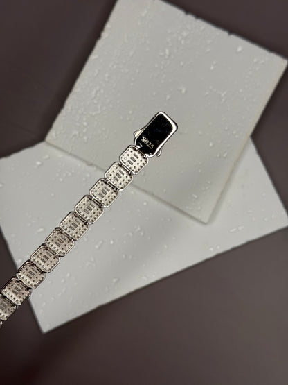 VVS1 Moissanite 9mm Baguette & Rounded Bracelet - DEAL OF THE DAY