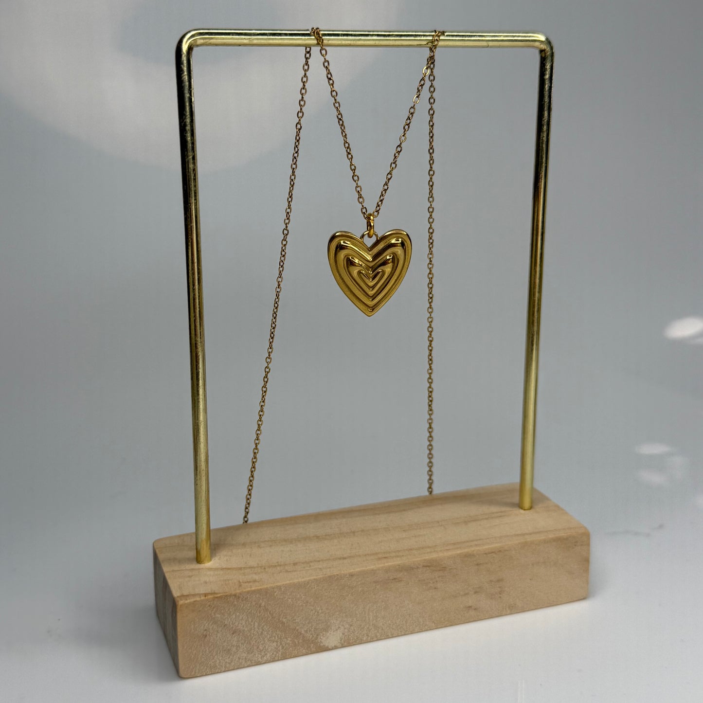 Layered Heart Pendant – Gold Plated - DEAL OF THE DAY