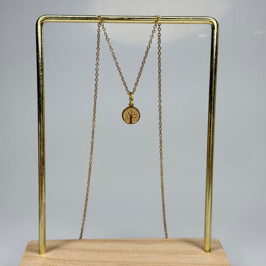 Tree Coin Pendant – Gold Plated - DEAL OF THE DAY