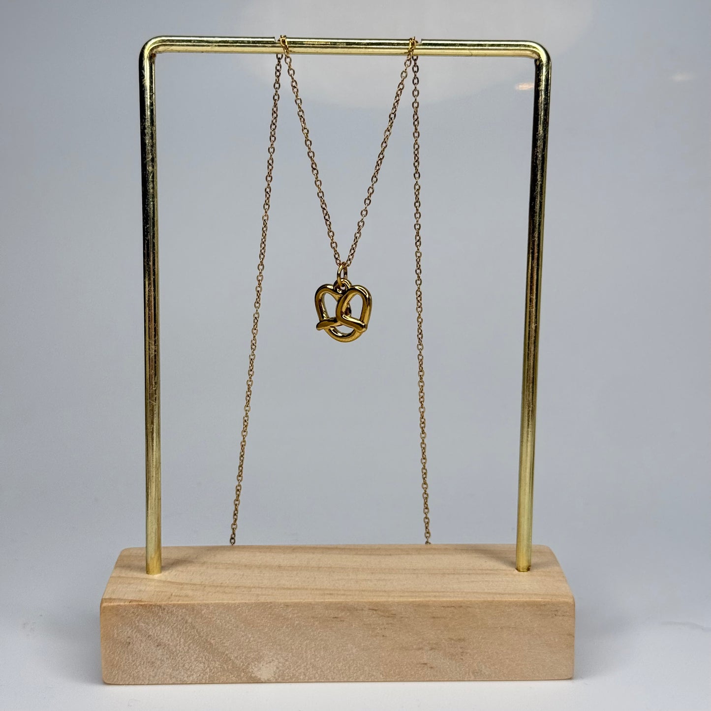 Pretzel Pendant – Gold Plated - DEAL OF THE DAY