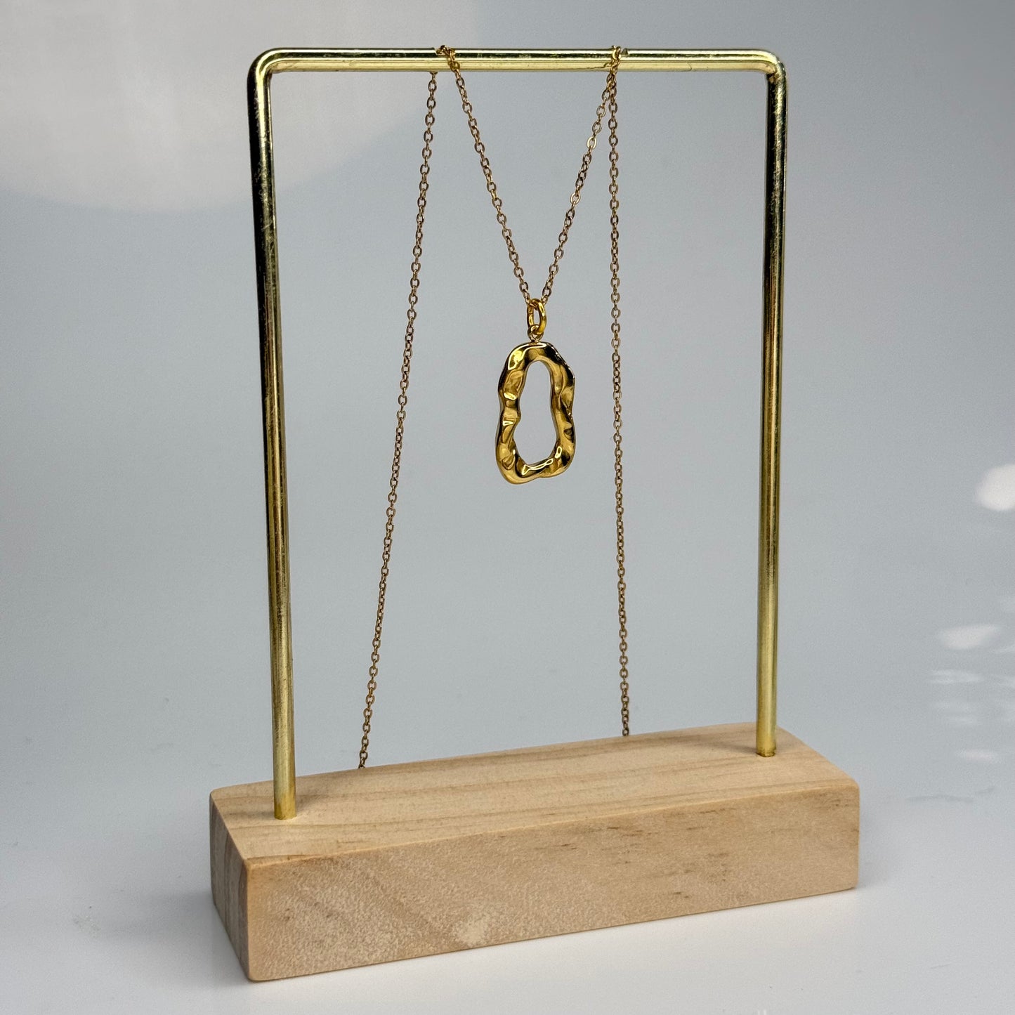 Ripple Frame Pendant – Gold Plated - DEAL OF THE DAY