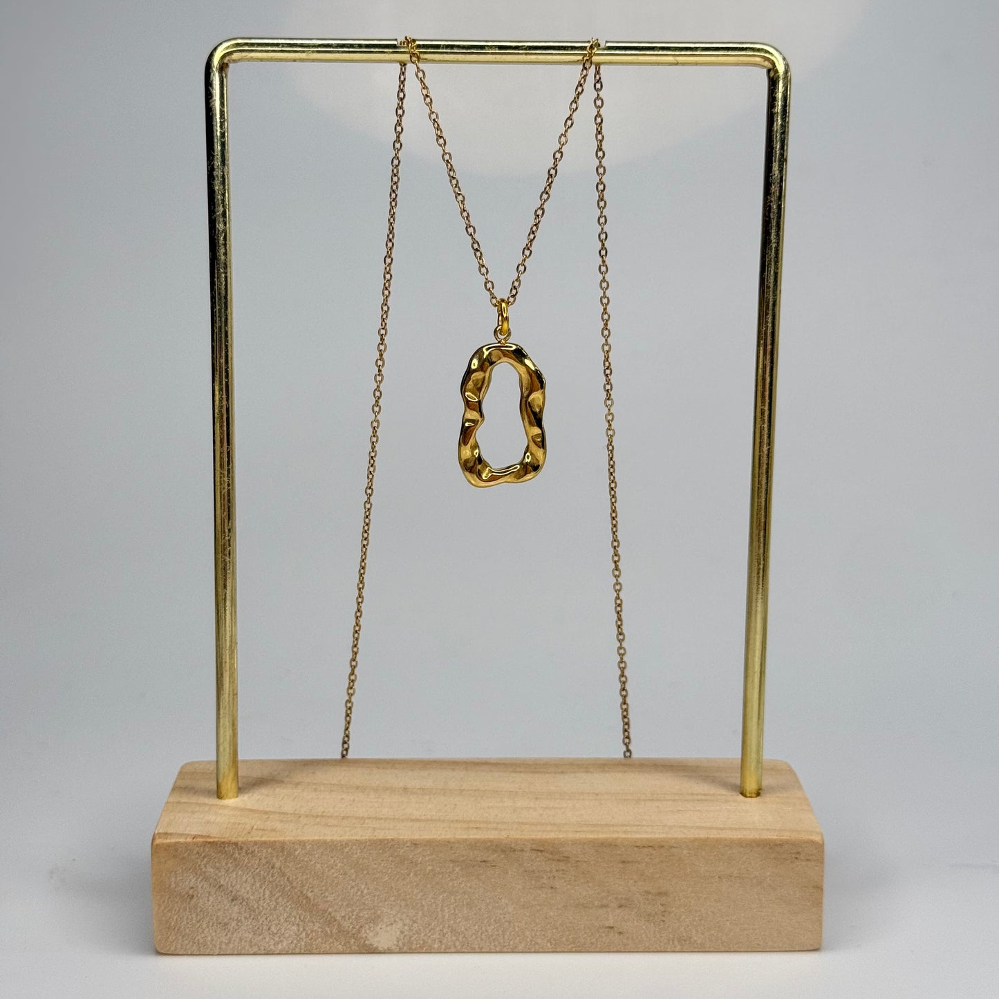 Ripple Frame Pendant – Gold Plated - DEAL OF THE DAY