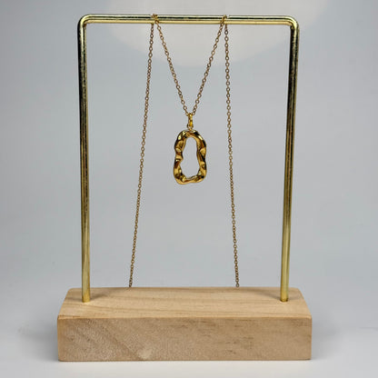 Ripple Frame Pendant – Gold Plated - DEAL OF THE DAY