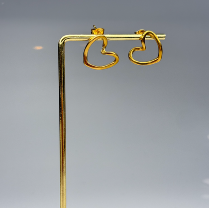 Heart Outline Earrings – Gold Plated - DEAL OF THE DAY