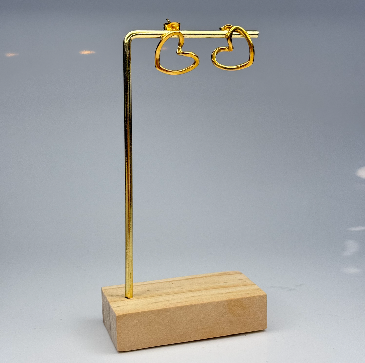 Heart Outline Earrings – Gold Plated - DEAL OF THE DAY