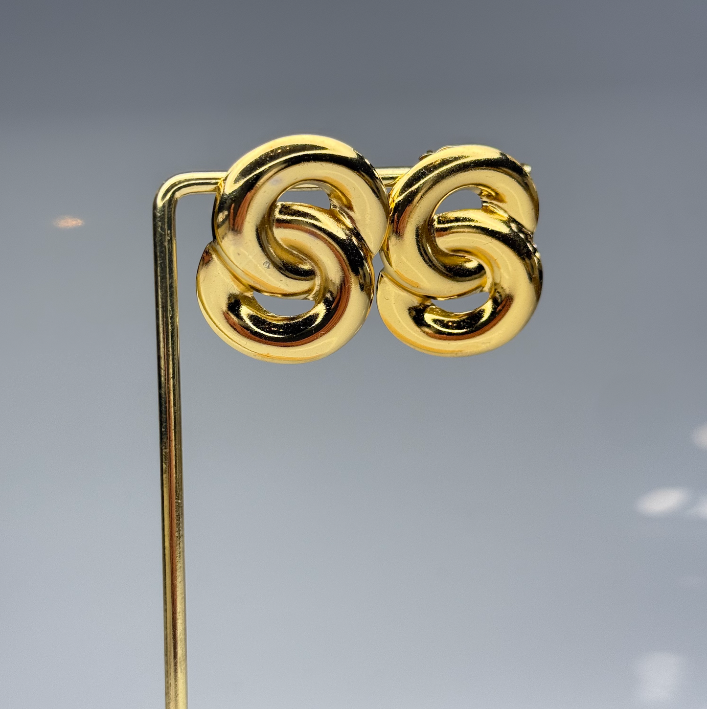 Linked Loop Studs Earrings – Gold Plated - DEAL OF THE DAY