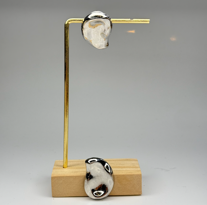 Melted Pebble Studs Earrings – Gold Plated - DEAL OF THE DAY