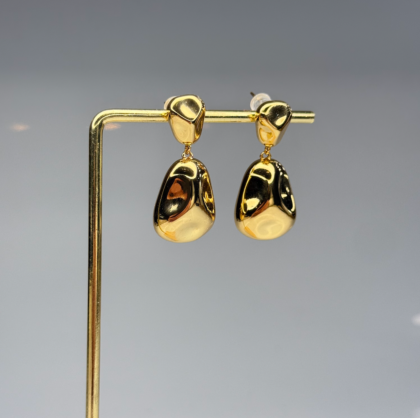 Molten Nugget Drops Earrings – Gold Plated - DEAL OF THE DAY