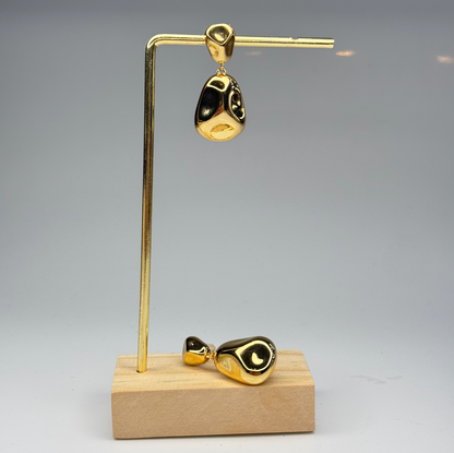 Molten Nugget Drops Earrings – Gold Plated - DEAL OF THE DAY