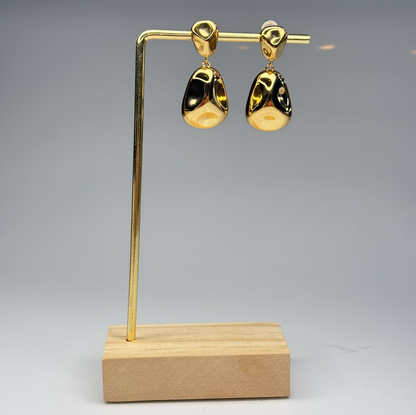 Molten Nugget Drops Earrings – Gold Plated - DEAL OF THE DAY