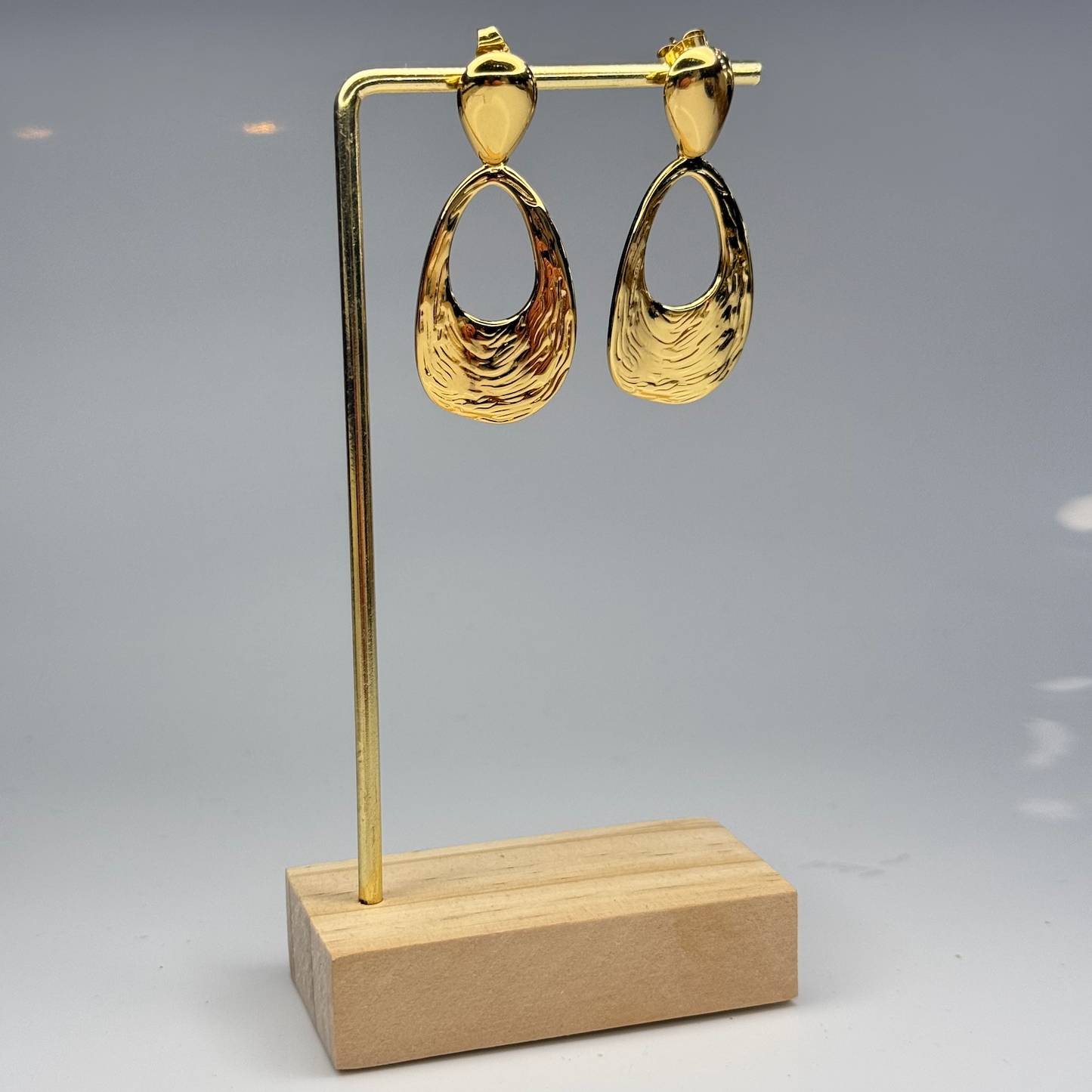 Molten Wavy Hoops Earrings – Gold Plated - DEAL OF THE DAY