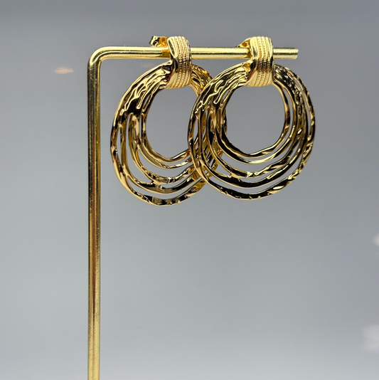 Multi Loop Charm Earrings – Gold Plated - DEAL OF THE DAY