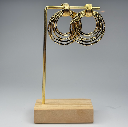 Multi Loop Charm Earrings – Gold Plated - DEAL OF THE DAY