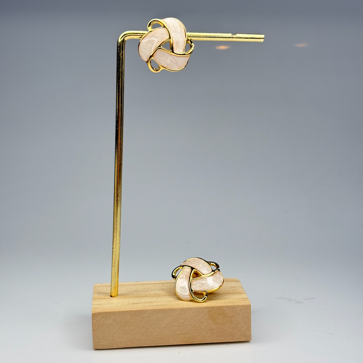 Pearl Knot Studs Earrings – Gold Plated - DEAL OF THE DAY