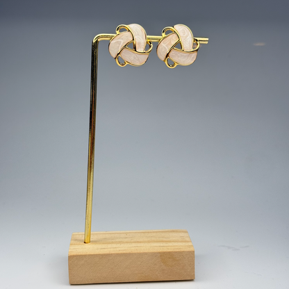 Pearl Knot Studs Earrings – Gold Plated - DEAL OF THE DAY