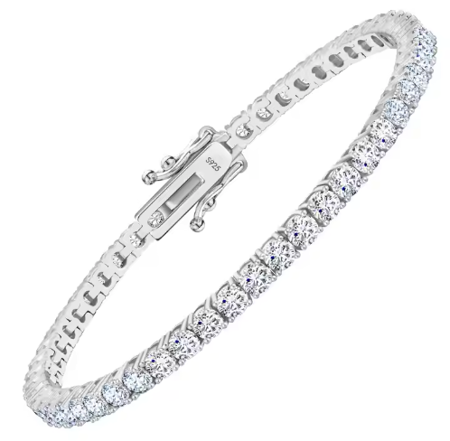 VVS1 Moissanite - 3mm Tennis Bracelet