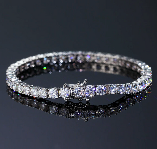 VVS1 Moissanite 4mm Tennis Bracelet