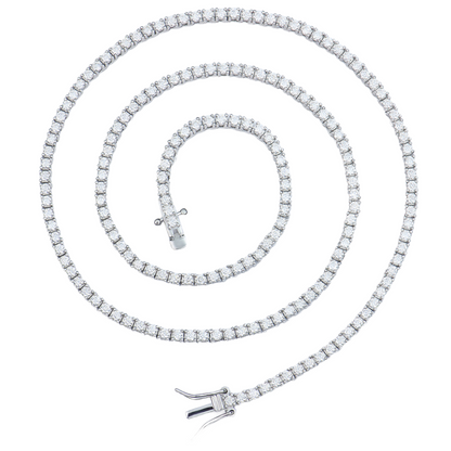 VVS1 Moissanite 2mm Tennis Chain
