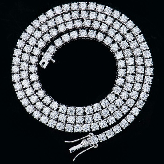 VVS1 Moissanite 3mm Tennis Chain