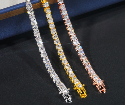 VVS1 Moissanite 3mm Tennis Chain