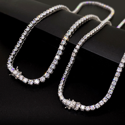 VVS1 Moissanite 4mm Tennis Chain